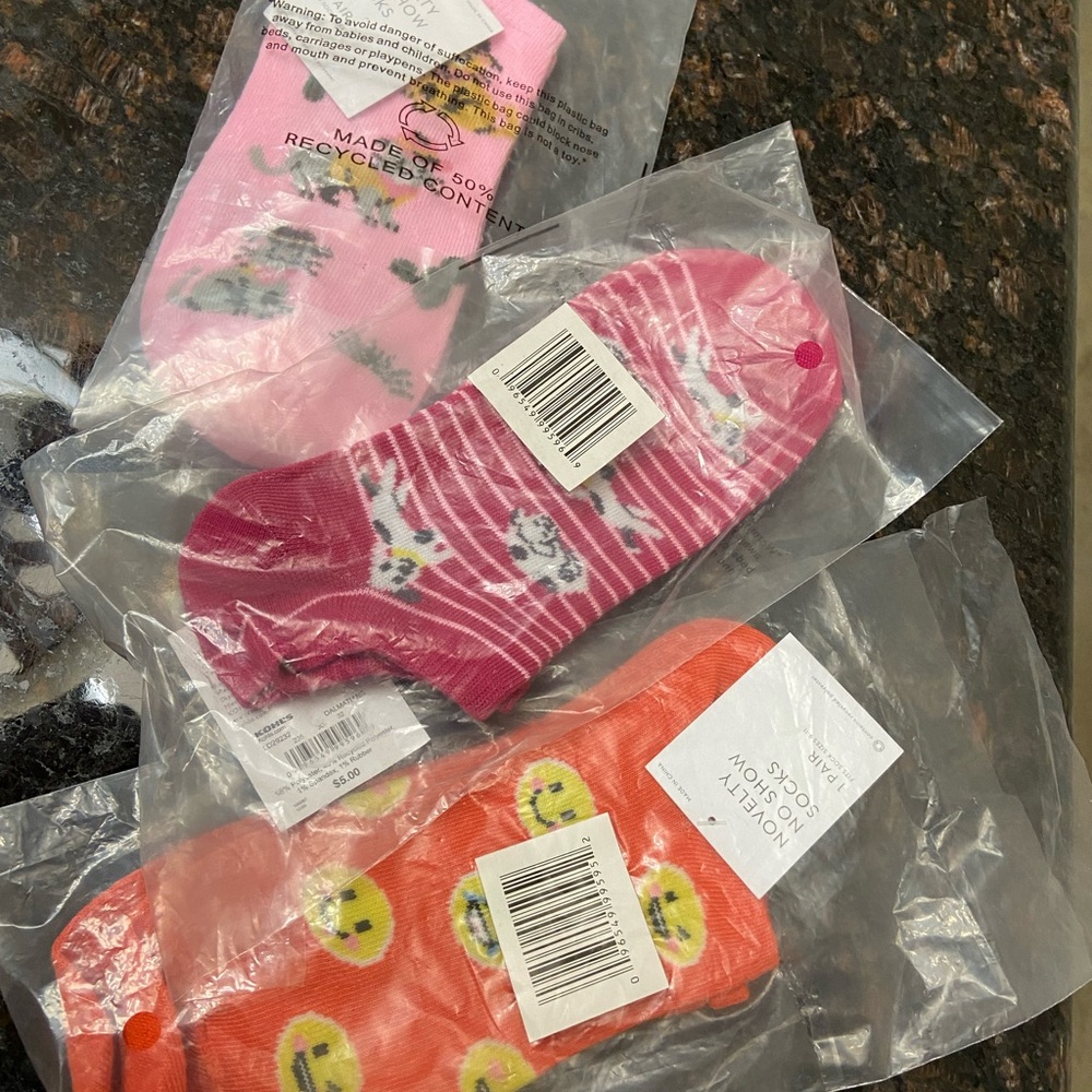 Vibrant Pink and Orange Hosiery Set